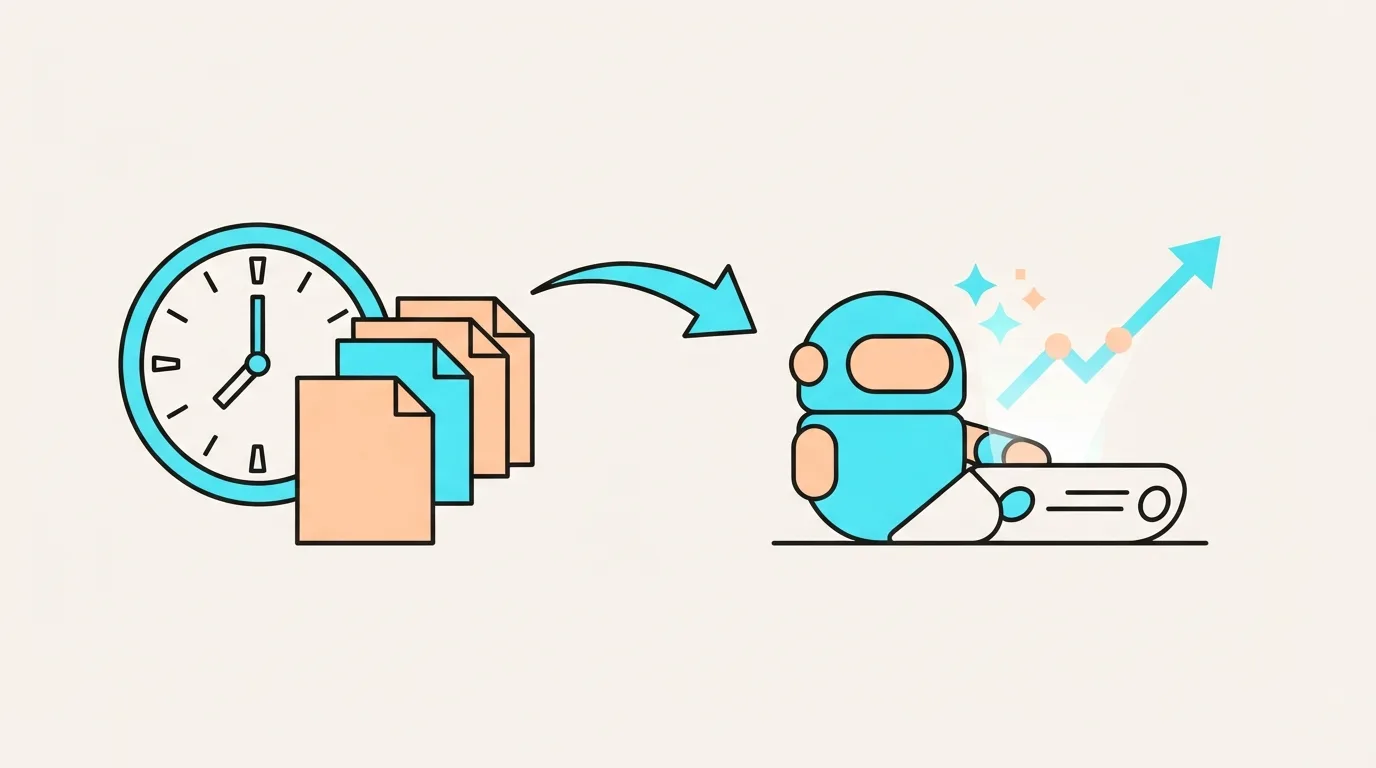 Ilustracja do sekcji "Które procesy marketingowe zjadają najwięcej czasu i dlaczego agent AI robi je lepiej?"