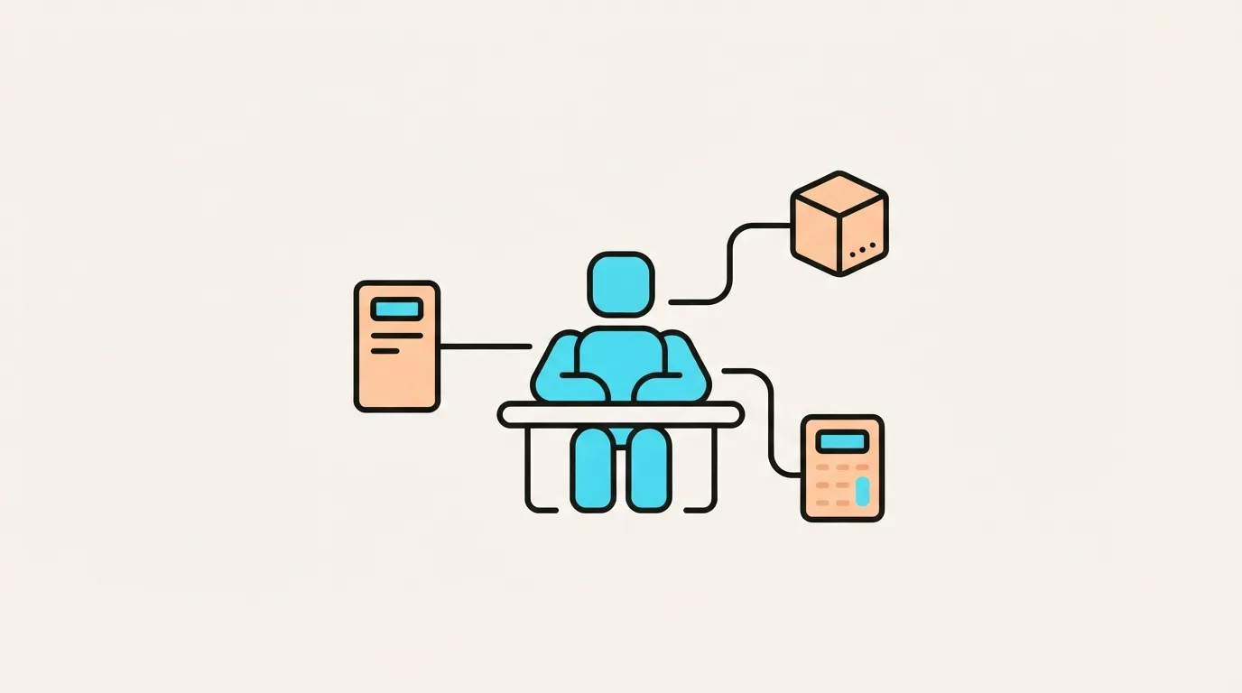 Ilustracja do sekcji "Jak MCP zmienia sposób, w jaki agent AI rozmawia z Twoim CRM, magazynem i księgowością?"