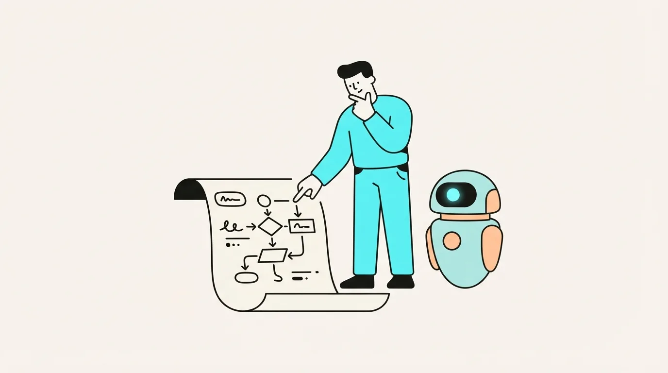 Ilustracja do sekcji "Kiedy znajomość procesu wystarczy, żeby bezpiecznie uruchomić agenta AI?"