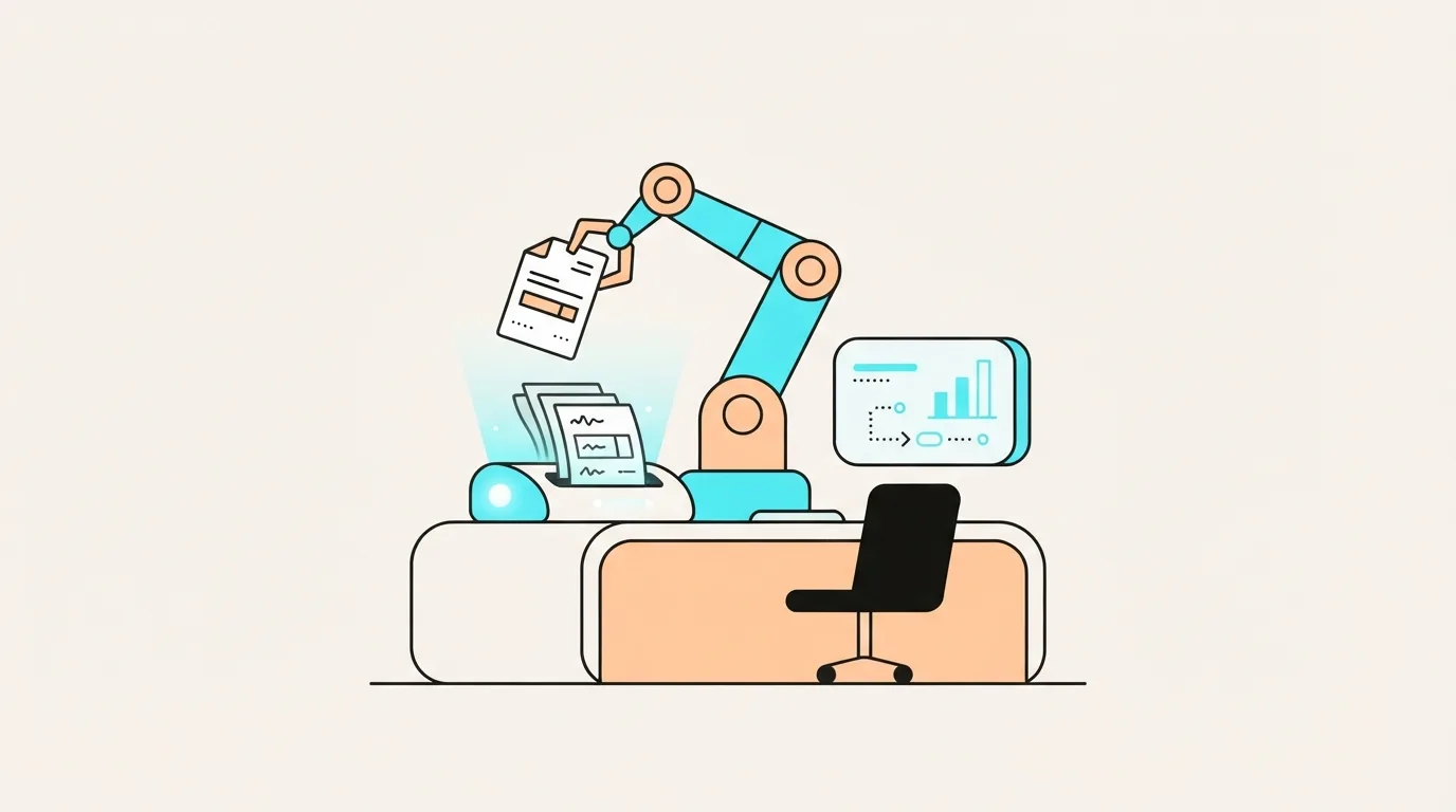 Ilustracja do sekcji "Jak wygląda dzień, w którym robot przejmuje księgowanie faktur?"