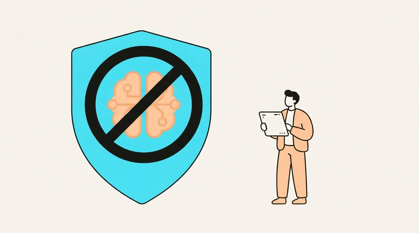 Ilustracja do sekcji "Które konkretnie systemy AI są od początku lutego 2025 roku całkowicie zakazane?"