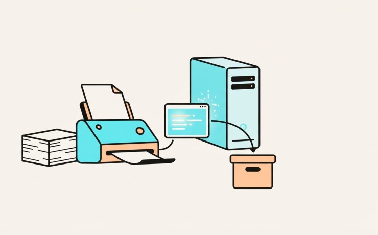 Digitalizacja dokumentow papierowych: skanowanie, OCR i archiwum